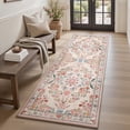 thumbnail image 1 of SIXHOME 2'x6' Vintage Floral Runner Rug, Washable Non-Slip Rose Garden Carpet for Hallway and Entryway, Beige Pink Multi, 1 of 6