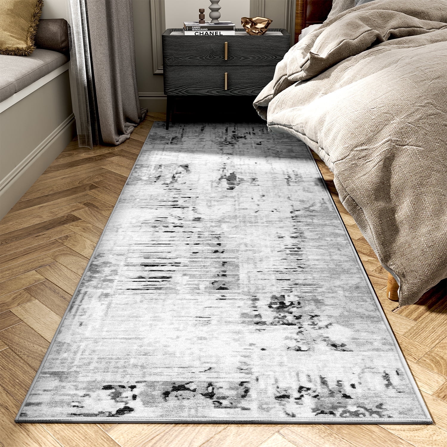 SIXHOME 2'x6' Runner Area Rugs for Living Room Modern Abstract Area Rugs Machine Washable Rugs