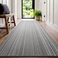 thumbnail image 1 of SIXHOME 2'x6' Runner Indoor Door Mat Welcome Mat Non Slip Woven Texture Low Profile Dirt Traper Entryway Runner Rug for Inside Entry Garage Kitchen Hallway Patio Gray, 1 of 9
