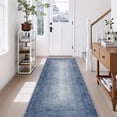 thumbnail image 1 of SIXHOME 2'x6' Runner Rug Machine Washable Runner Soft Abstract Gradient Area Rug for Entryway Bedroom Kitchen Laundry Room Bathroom Modern Home Decor Neutral Blue Runner, 1 of 7