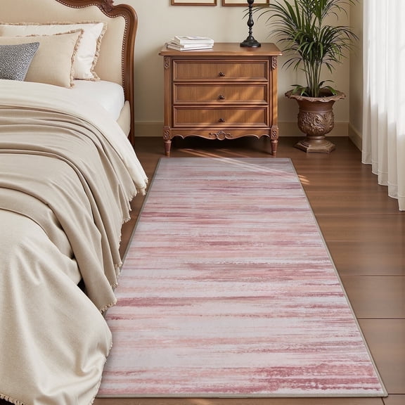 SIXHOME 2'x6' Runner Rugs for Living Room Washable Rugs Modern Abstract Colorful Carpet Rugs for Bedroom Dinning Room Office Contemporary Home Decor Velvet Silk Rug