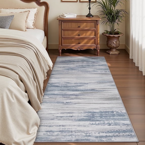 SIXHOME 2'x6' Runner Rugs for Living Room Washable Rugs Modern Abstract Colorful Carpet Rugs for Bedroom Dinning Room Office Contemporary Home Decor Velvet Silk Rug