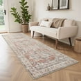 thumbnail image 1 of SIXHOME 2'x6' Runner Rugs Machine Washable Runner Vintage Medallion Non Slip Soft Carpet Rug Runner for Bedroom Hallway Kitchen Entryway Laundry Indoor Retro Home Decor Orange, 1 of 6
