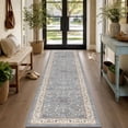 thumbnail image 1 of SIXHOME 2'x8' Runner Rug Machine Washable Runner Carpet Vintage Traditional Rug Runner for Bedroom Kitchen Entryway Indoor Soft Non Slip Runner Retro Home Decor Blue, 1 of 7