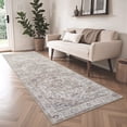 thumbnail image 1 of SIXHOME 2'x8' Runner Rugs Machine Washable Runner Vintage Medallion Non Slip Soft Carpet Rug Runner for Bedroom Hallway Kitchen Entryway Laundry Indoor Retro Home Decor Taupe, 1 of 5