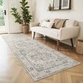 thumbnail image 1 of SIXHOME 2'x8' Runner Rugs Machine Washable Runner Vintage Medallion Non Slip Soft Carpet Rug Runner for Bedroom Hallway Kitchen Entryway Laundry Indoor Retro Home Decor Gray, 1 of 6