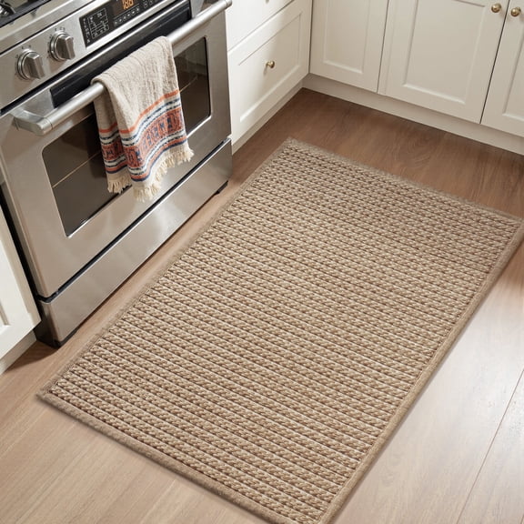 SIXHOME 20" x 32" Kitchen Rug and Mat Nonslip Indoor Floor Rug Beige