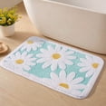 thumbnail image 1 of SIXHOME 20"x32" Cute Daisy Bathroom Rug Non Slip Bath Mat Fluffy Soft Super Absorbent Quick Dry Bathroom Mat Machine Washable Tufted Floral Bath Mats for Bathroom Floor Teal, 1 of 7