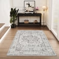 thumbnail image 1 of SIXHOME 3'x5' Area Rugs for Living Room Washable Rug Vintage Medallion Living Room Rug Distressed Soft Carpet Rugs for Bedroom Dinning Room Office Indoor Retro Home Decor Gray, 1 of 6