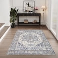 thumbnail image 1 of SIXHOME 3'x5' Area Rugs for Living Room Washable Rug Vintage Medallion Living Room Rug Distressed Soft Carpet Rugs for Bedroom Dinning Room Office Indoor Retro Home Decor Blue, 1 of 7
