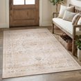 thumbnail image 1 of SIXHOME 3'x5' Area Rugs for Living Room, Washable Vintage Retro Rug, Soft Distressed Indoor Carpet, Neutral Non-Slip Area Rug for Bedroom, Beige, 1 of 7