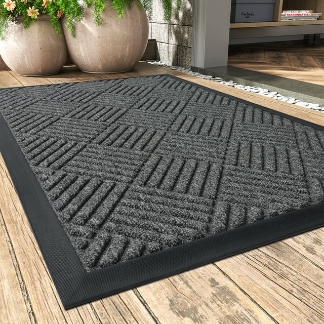 SIXHOME Durable NonSlip 35"x59" Doormat, Heavy Duty, Mud