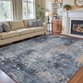 thumbnail image 1 of SIXHOME 5'x7' Abstract Area Rugs Modern Soft Washable Rug Neutral Non-Slip Indoor Rug for Living Room Bedroom Dining Room Office Lightweight Foldable Carpet Ideal for High Traffic Areas Blue, 1 of 7