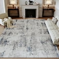 thumbnail image 1 of SIXHOME 5'x7' Area Rugs for Living Room Modern Abstract Area Rugs Machine Washable Rugs Soft Neutral Carpet Rugs for Bedroom Dining Room Office Playroom Aesthetic Home Decor Non Slip Rug Navy Blue, 1 of 7