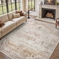 thumbnail image 1 of SIXHOME 5'x7' Vintage Distressed Eastern Classic Area Rug Washable Retro Medallion Carpet Neutral Oriental Traditional Rugs for Living Room Bedroom Kitchen Dining Room Home Decor Beige, 1 of 6