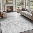 thumbnail image 1 of SIXHOME 5'x7' Area Rugs for Living Room Washable Rugs Boho Large Area Rug Modern Geometric Neutral Living Room Rug Carpet Soft Rugs for Bedroom Dining Room Office Home Decor Gray, 1 of 10