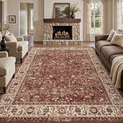 SIXHOME 5'x7' Area Rugs for Living Room Washable Rugs Carpet Vintage Traditional Rugs for Bedroom Dinning Room Office Soft Non Slip Large Area Rug Retro Home De