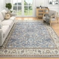 thumbnail image 1 of SIXHOME 5'x7' Area Rugs for Living Room Washable Rugs Carpet Vintage Traditional Rugs for Bedroom Dinning Room Office Soft Non Slip Large Area Rug Retro Home Decor Blue, 1 of 9