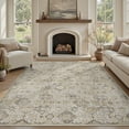 thumbnail image 1 of SIXHOME 5'x7' Area Rugs for Living Room Washable Vintage Floral Rugs Artistic Carpet Neutral Soft Rugs for Bedroom Dinning Room Office Home Decor Beige, 1 of 7
