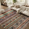Size: 5' x 7', Actual Color: Colorful and Green