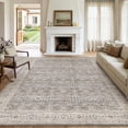 thumbnail image 1 of SIXHOME 5'x7' Area Rugs for Living Room Washable Rugs Vintage Floral Living Room Rug Traditional Aesthetic Carpet Soft Large Rugs for Bedroom Dining Room Office Retro Home Decor Gray, 1 of 7