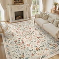 thumbnail image 1 of SIXHOME 5'x7' Area Rugs for Living Room Rugs for Bedroom Vintage Soft Floral Area Rug Washable Botanical Printed Carpet Non Slip Oriental Rug for Dining Room and Farmhouse Home Decor, 1 of 7