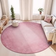 thumbnail image 1 of SIXHOME 6ft Round Rugs for Living Room Machine Washable Abstract Gradient Area Rug Ultra Soft Neutral Carpet for Bedroom Dining Room Office Playroom Modern Home Decor Non Slip Pink, 1 of 8