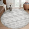 thumbnail image 1 of SIXHOME 6'x6' Area Rugs for Living Room Washable Rugs Boho Area Rug Neutral Geometric Moroccan Carpet Soft Distressed Indoor Rugs for Bedroom Dining Room Office Bohemian Home Decor Gray, 1 of 6