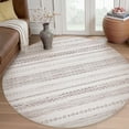 thumbnail image 1 of SIXHOME 6ft Round Rugs for Living Room Machine Washable Neutral Geometric Moroccan Carpet Soft Distressed Indoor Rugs for Bedroom Dining Room Office Bohemian Home Decor Brown, 1 of 6