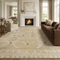 thumbnail image 1 of SIXHOME 6x9 Rugs for Living Room Washable Area Rug Non Slip Vintage Boho Geometric Tribal Farmhouse Carpet Low Pile Indoor Rug linen Beige, 1 of 8