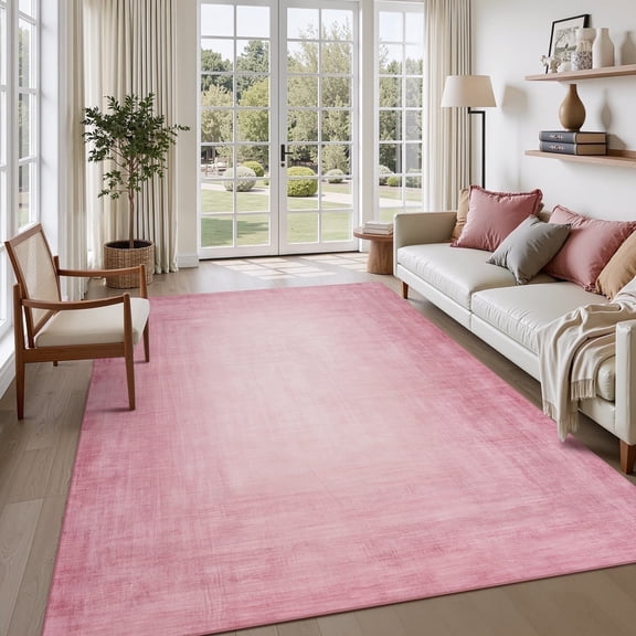 SIXHOME 6'x9' Area Rugs for Living Room Abstract Gradient Area Rugs Machine Washable Rugs Ultra Soft Neutral Carpet Rugs for Bedroom Dining Room Office Playroom Modern Home Decor Non Slip Rug Pink