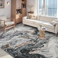 thumbnail image 1 of SIXHOME 6'x9' Area Rugs for Living Room Marble Swirl Abstract Rug Ultra Soft Washable Rugs for Bedroom Anti Slip Durable Carpet Home Decor for Dining Room Black and Gold, 1 of 6