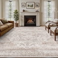 thumbnail image 1 of SIXHOME 8'x10' Area Rugs for Living Room Washable Vintage Medallion Rug Oriental Floral Distressed Carpet Ultra Soft Indoor Rugs for Bedroom Dining Room Retro Home Decor Beige, 1 of 5
