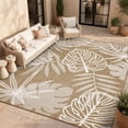thumbnail image 1 of SIXHOME Outdoor Rugs 8'x10' Patio Rug Tropical Indoor Outdoor Rugs Polypropylene Washable Non Shedding, Easy Clean, Waterproof, Durable Outdoor Carpet for Porch Balcony Deck Neutral Brown, 1 of 9