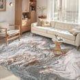 thumbnail image 1 of SIXHOME 8'x10' Area Rugs for Living Room Marble Swirl Abstract Rug Ultra Soft Washable Rugs for Bedroom Anti Slip Durable Carpet Home Decor for Dining Room Gray and Gold, 1 of 6