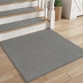 thumbnail image 1 of SIXHOME Non Slip Stair Treads for Wooden Steps Square Natural Woven Carpet Stair Tread Rubber Backing Washable Polyester Stair Rugs Stair Mats Indoor for Stairs and Landing Gray, 1 of 6