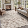 thumbnail image 1 of SIXHOME 8'x10' Area Rugs for Living Room Washable Rugs Boho Large Area Rug Modern Geometric Neutral Living Room Rug Carpet Soft Rugs for Bedroom Dining Room Office Home Decor Dark Brown, 1 of 10
