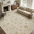 thumbnail image 1 of SIXHOME 8'x10' Area Rugs for Living Room Machine Washable Area Rugs Soft Non-Slip Retro Carpet Traditional Floral Rugs for Bedroom Dining Room Office Home Decor Cream/Beige, 1 of 8
