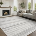 thumbnail image 1 of SIXHOME 8'x10' Machine Washable Area Rug Soft Non-Slip Geometric Indoor Rug for Living Room Gray, 1 of 11