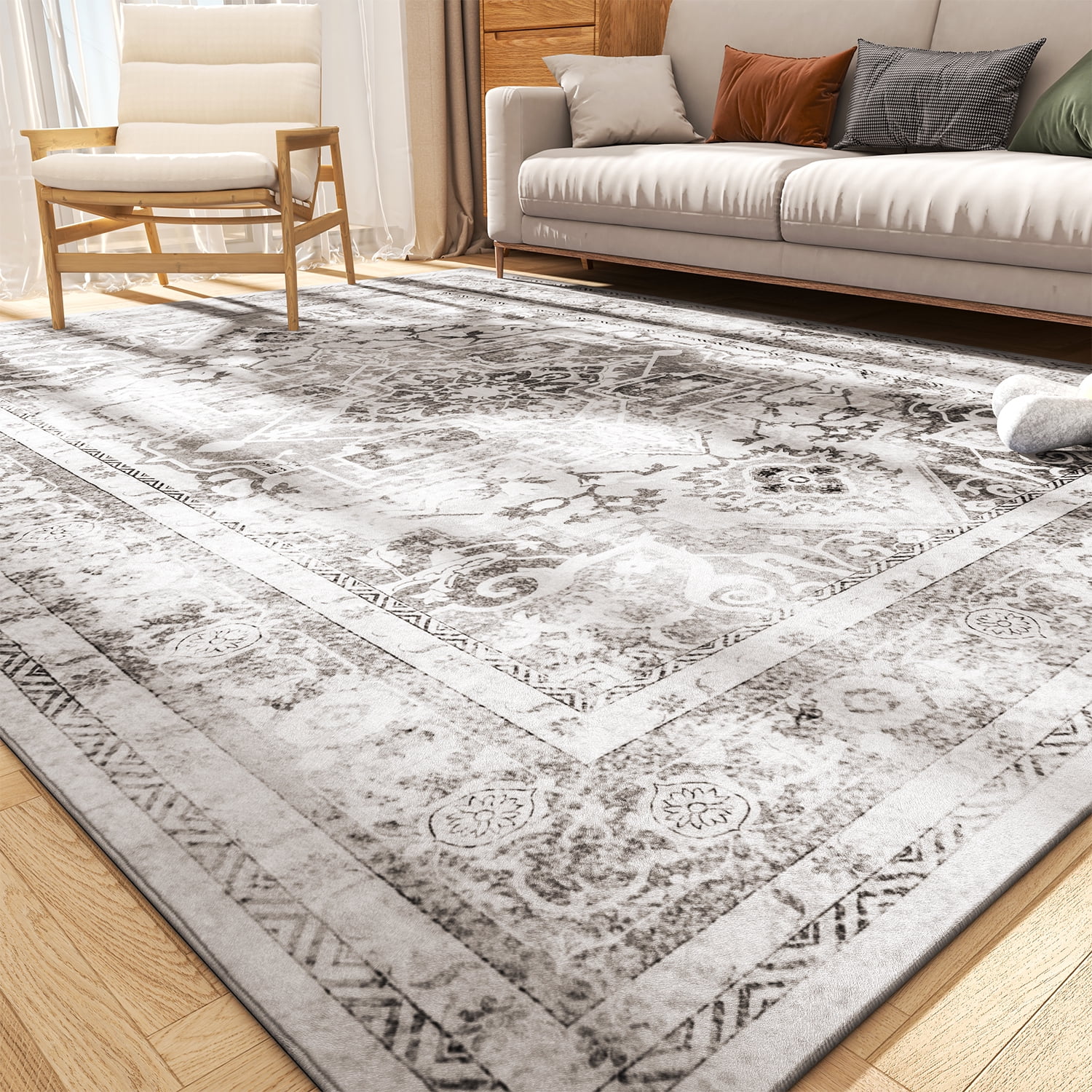 SIXHOME Area Rug Carpet 9x12 Vintage Retro Area Rugs for Living Room