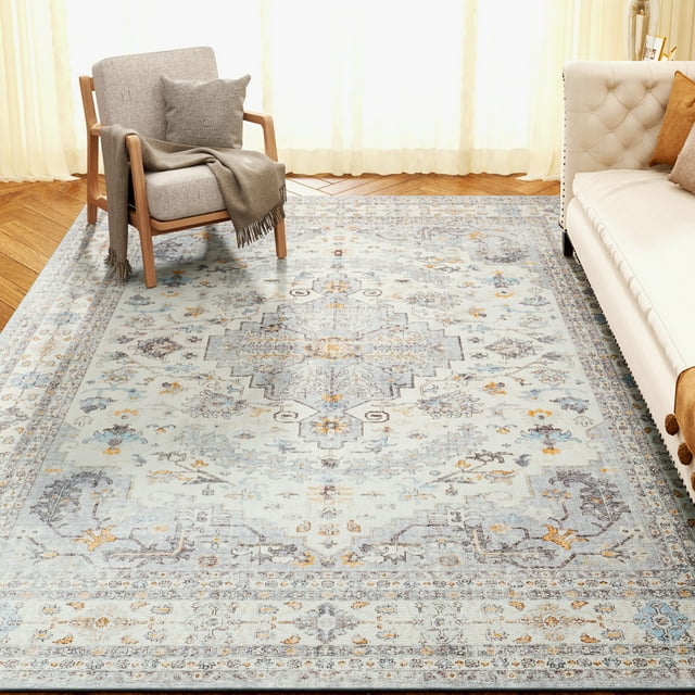 SIXHOME PetFriendly, Machine Washable, Low Pile 5x7 Area Rug