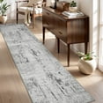 thumbnail image 1 of SIXHOME 2'x12' Runner Rug Machine Washable Runner Soft Modern Abstract Area Rug for Entryway Bedroom Kitchen Laundry Room Bathroom Aesthetic Home Decor Neutral Gray Runner, 1 of 5