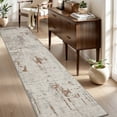 thumbnail image 1 of SIXHOME 2'x12' Runner Rug Machine Washable Runner Soft Modern Abstract Area Rug for Entryway Bedroom Kitchen Laundry Room Bathroom Aesthetic Home Decor Neutral Brown Runner, 1 of 5