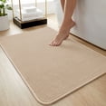 thumbnail image 1 of SIXHOME Knitted Loop Plush Bath Mat Soft Absorbent 20"x32" Bathroom Rug with Non-Slip Backing Quick Dry Machine Washable Bath Rug Beige, 1 of 6