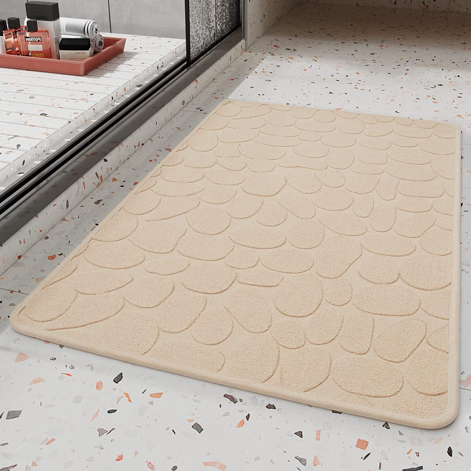 Hera Beauty Super Absorbent Bath Mat, Quick Dry Super Absorbent Floor Mat, Non S
