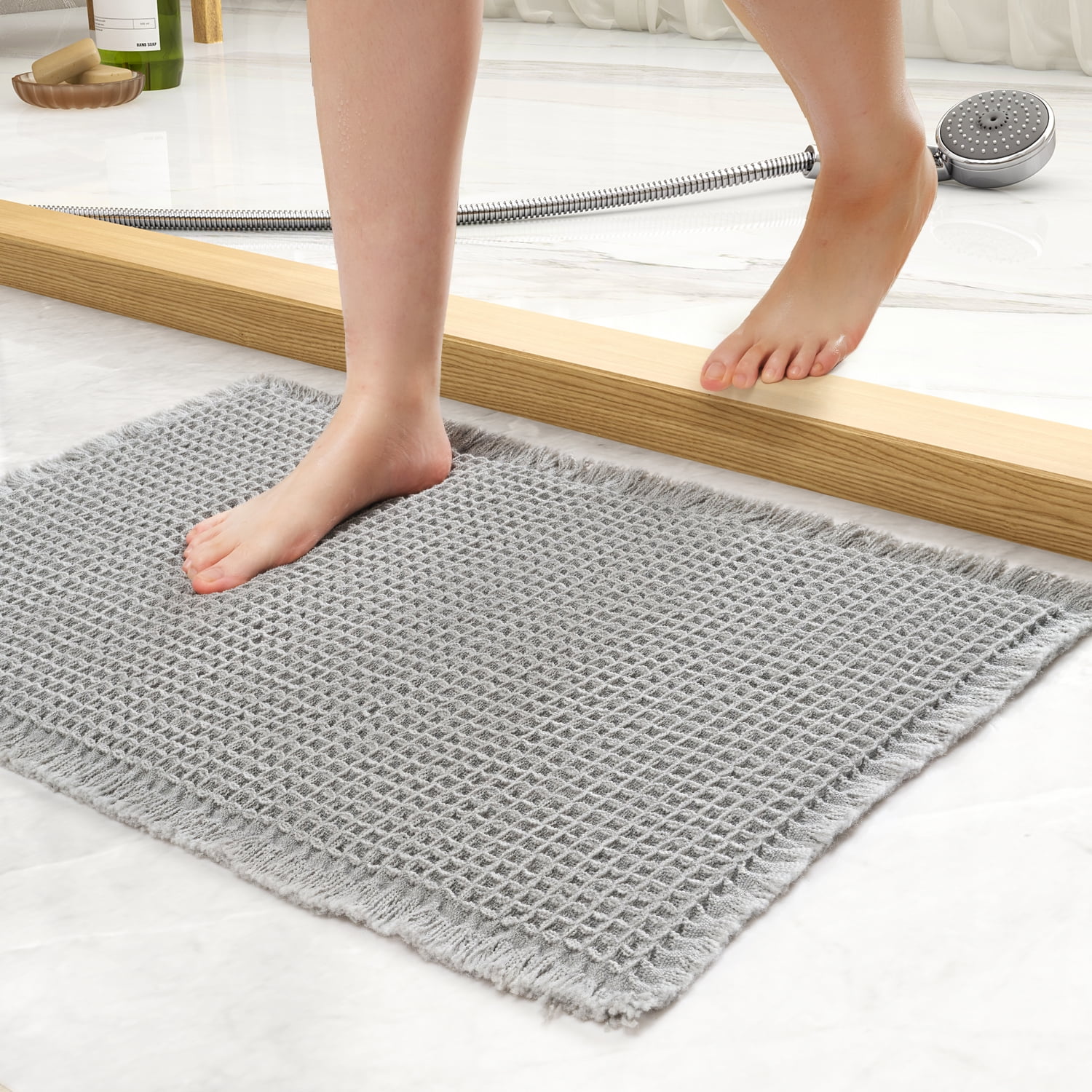 Bath Mat Floor Mat Bathroom Rug Anti Slip Thick Doormat Absorbent Bedroom  Carpet