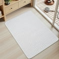 thumbnail image 1 of SIXHOME Bathroom Rugs Non Slip Bath Mat Chenille Soft Absorbent Quick Dry Bath Rugs for Bathroom Floor with Rubber Backing Machine Washable Bathmat Boho Bathroom Decor 17"x40" White, 1 of 8