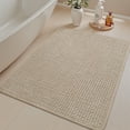thumbnail image 1 of SIXHOME Bathroom Rugs Non Slip Bath Mat Chenille Soft Absorbent Quick Dry Bath Rugs for Bathroom Floor with Rubber Backing Machine Washable Bathmat Boho Bathroom Decor 20"x32" Beige, 1 of 8