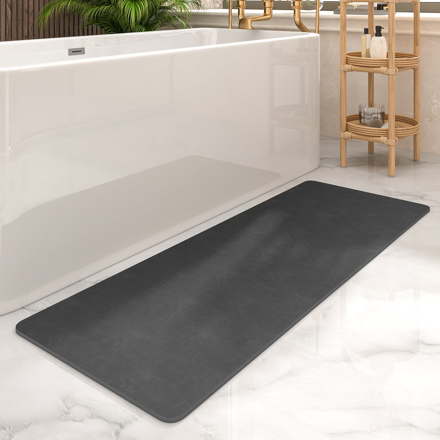 SIXHOME Bath Mats Rugs Quick Dry Super Absorbent Non Slip Rubber Back