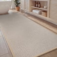 thumbnail image 1 of SIXHOME Bathroom Rugs Non Slip Rubber Backing Bath Mat Super Absorbent Bath mat Thin Soft Quick Dry Bath Runner Machine Washable Farmhouse Bathroom Mats Fits Under Door 20"x70" Beige, 1 of 7